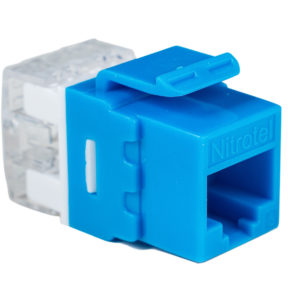 Category 6, RJ45, Keystone Jack Module, 180 Degrees – Unshielded