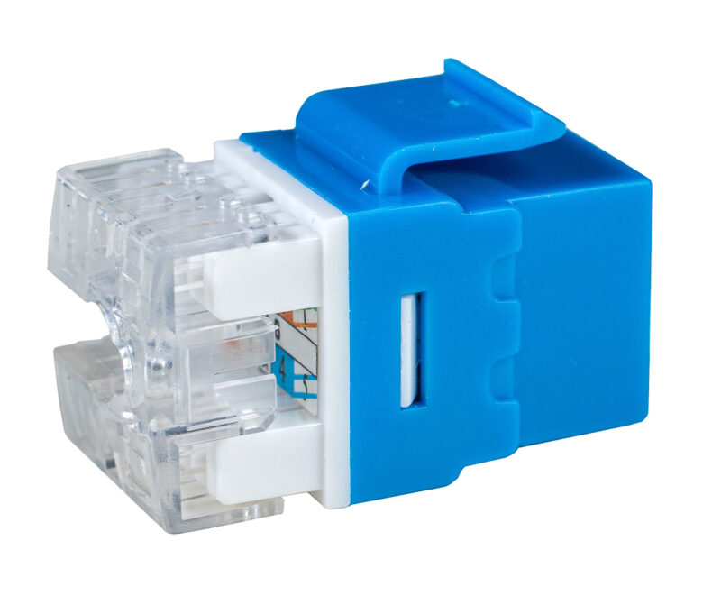 Category 6, RJ45, Keystone Jack Module, 180 Degrees – Unshielded