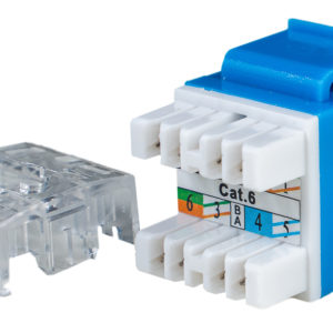 Category 6, RJ45, Keystone Jack Module, 180 Degrees – Unshielded