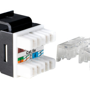 Category 5e, RJ45, Keystone Jack Module, 180 Degrees - UTP