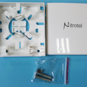 FTTH Fiber Optic Faceplate, 2 ports